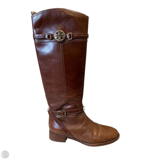 Boots Designer By Tory Burch In Brown, Size: 9.5