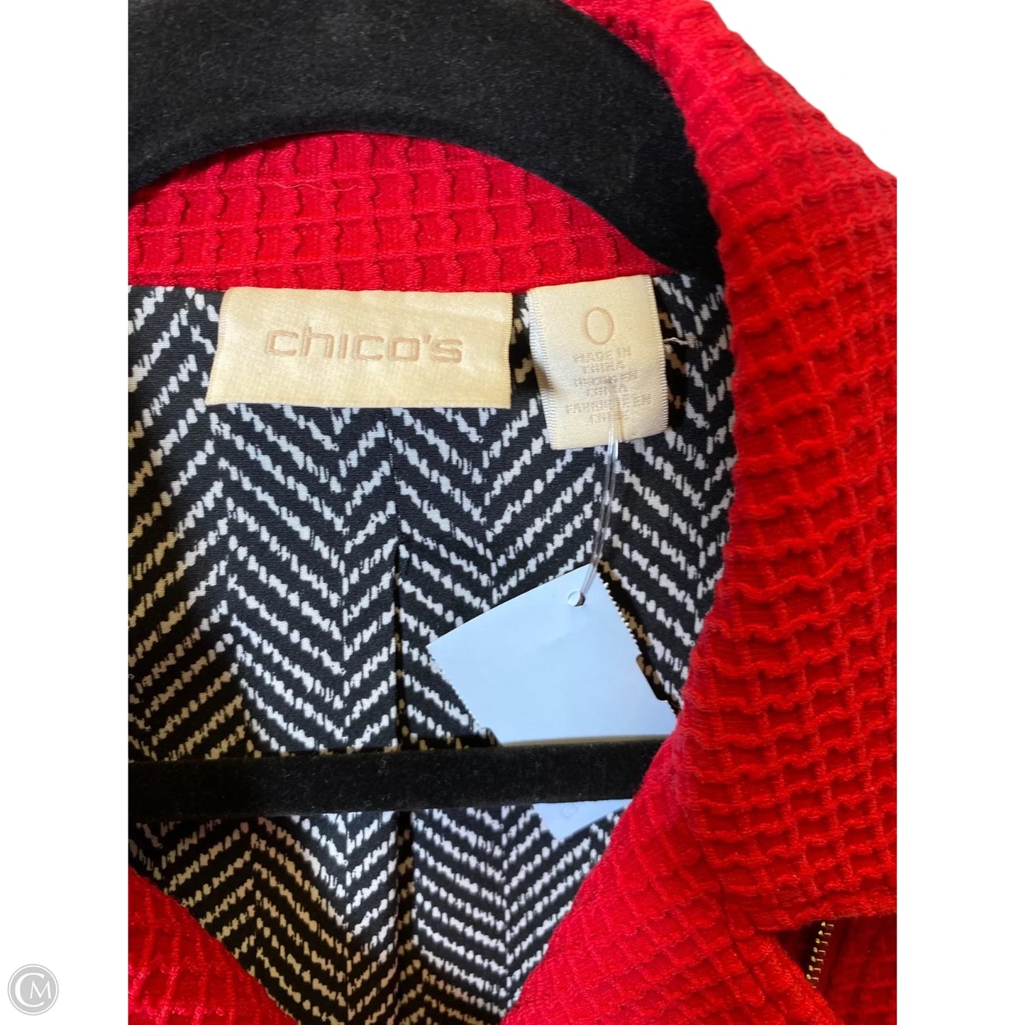 Blazer By Chicos In Red, Size: S