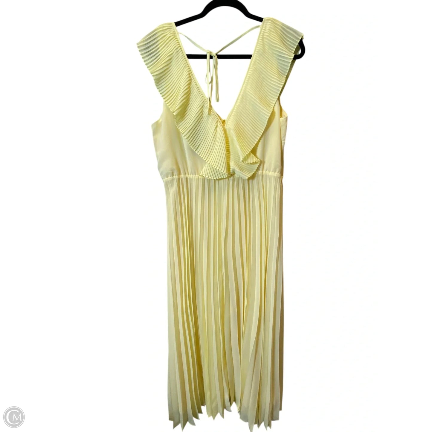 Dress Casual Maxi By Eloquii In Yellow, Size: 14