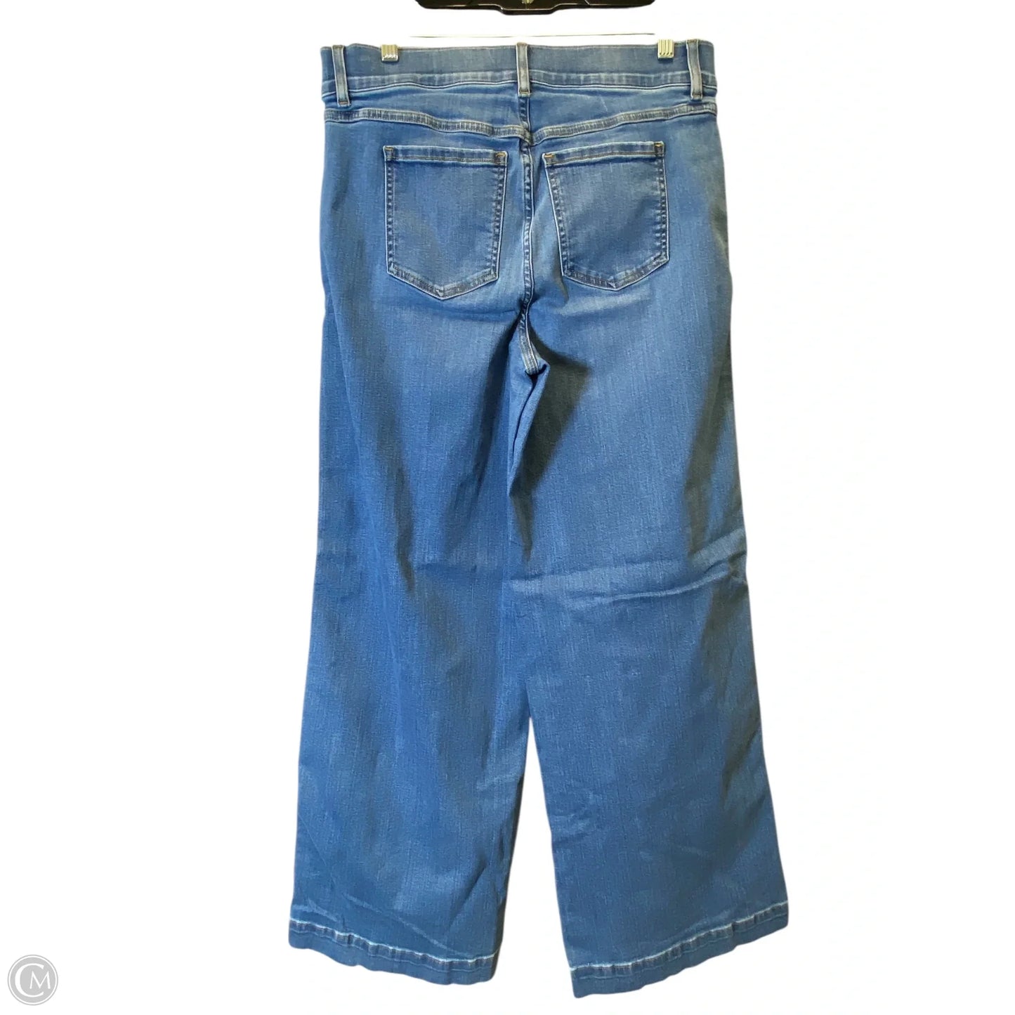 Jeans Wide Leg By Spanx In Blue Denim, Size: Xl