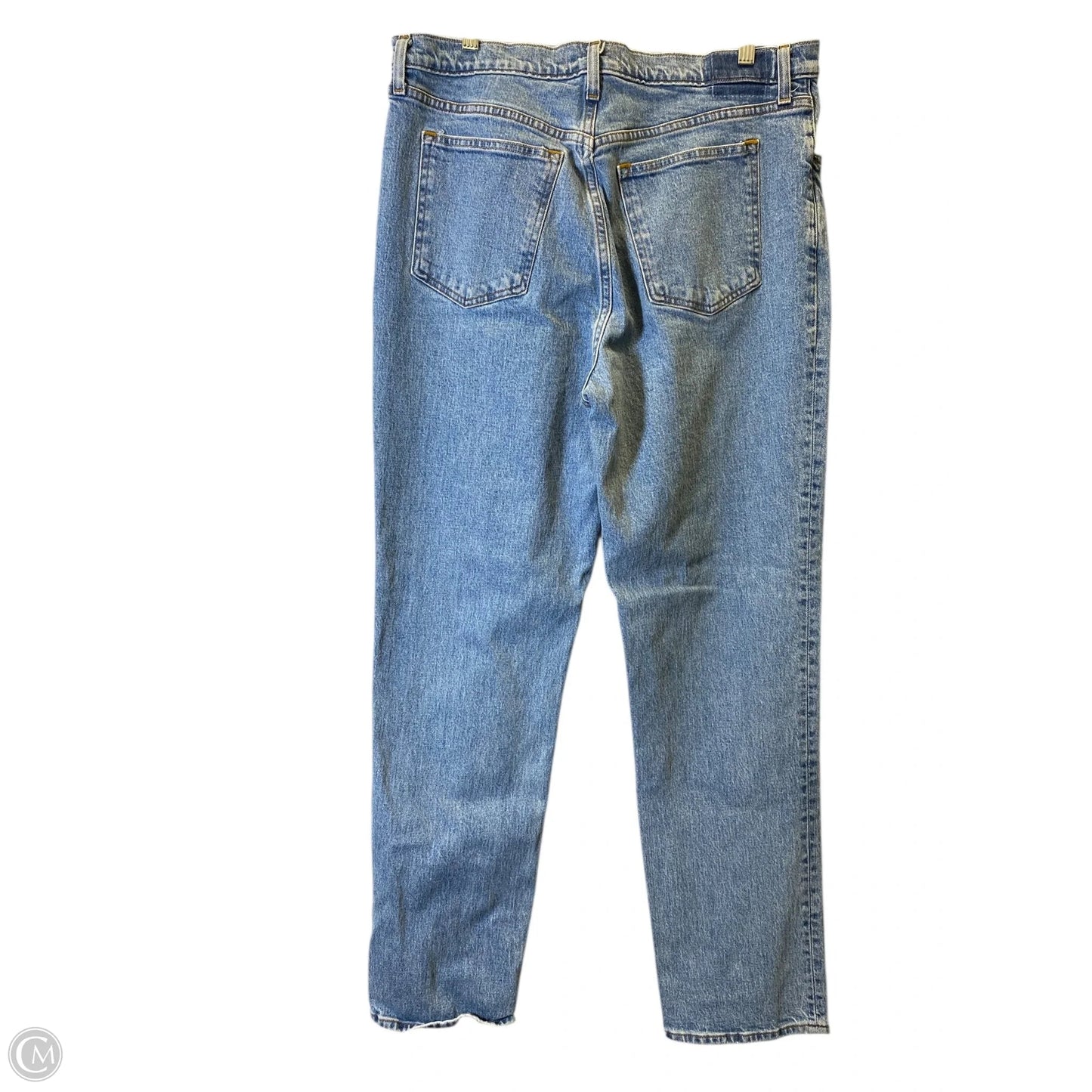 Jeans Straight By Abercrombie And Fitch In Blue Denim, Size: 16