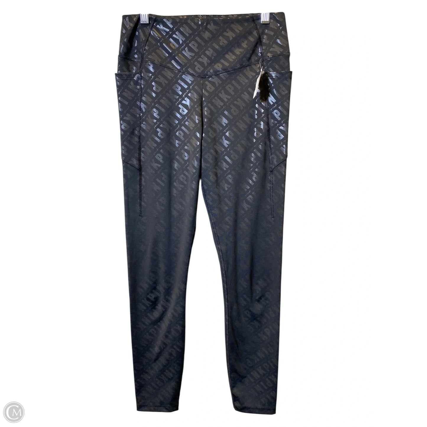 Athletic Leggings By Pink In Black, Size: M