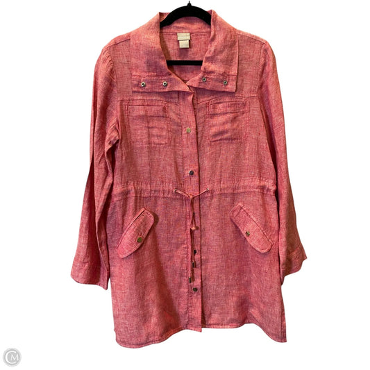 Top Long Sleeve By Chicos In Red, Size: M