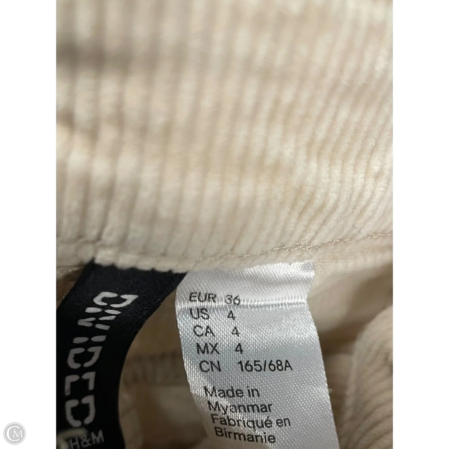 Pants Corduroy By Divided In Beige, Size: 4