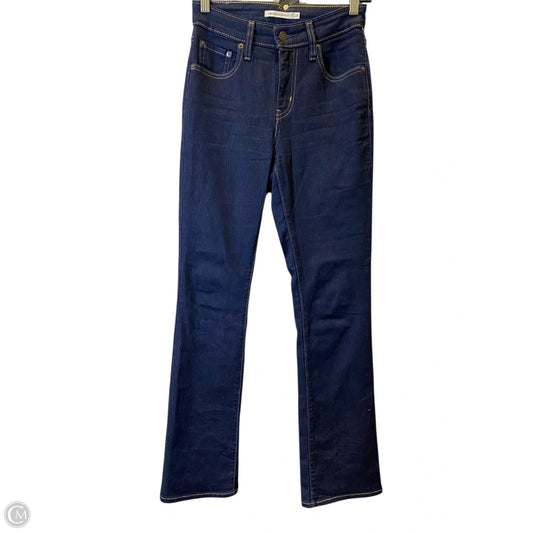 Jeans Straight By Levis In Blue Denim, Size: 2
