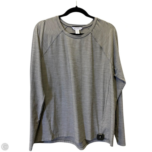 Athletic Top Long Sleeve Collar By Athleta In Grey, Size: Xl