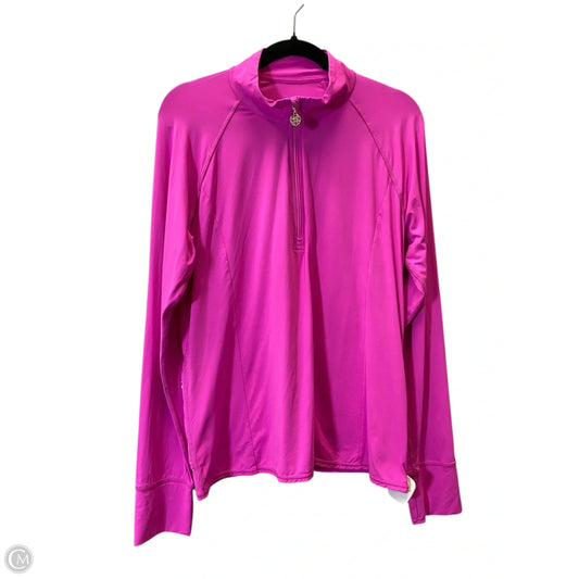 Top Long Sleeve Designer By Lilly Pulitzer In Pink, Size: Xl