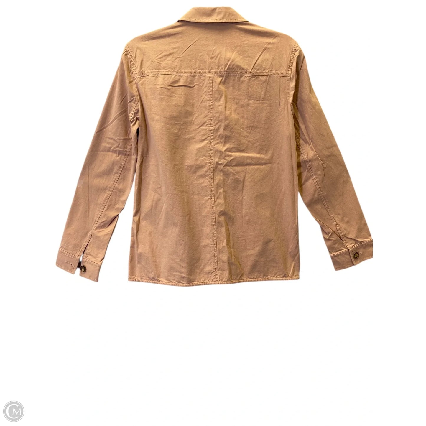 Top Long Sleeve Designer By Lafayette 148 In Beige, Size: S