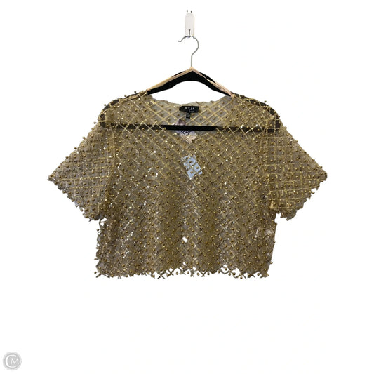Top Short Sleeve By Clothes Mentor In Gold, Size: Xl