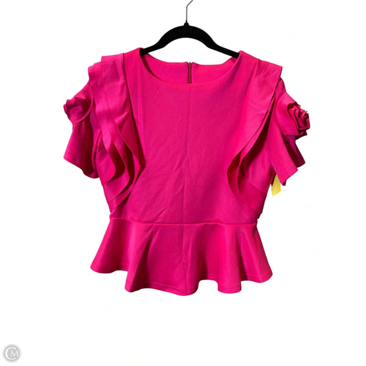 Top Short Sleeve By Clothes Mentor In Pink, Size: L