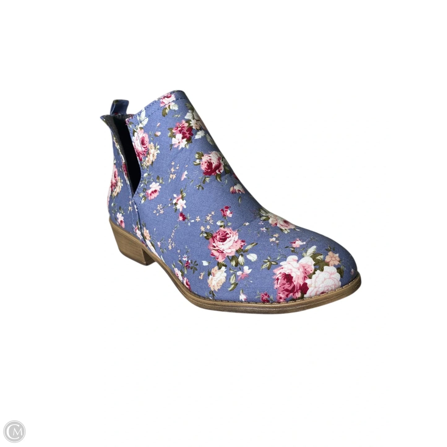 Boots Ankle Heels By Clothes Mentor In Floral Print, Size: 8