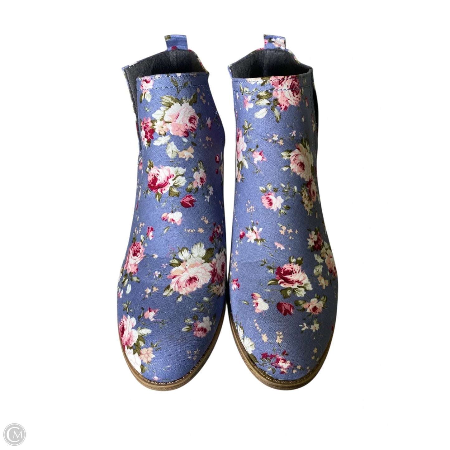 Boots Ankle Heels By Clothes Mentor In Floral Print, Size: 8