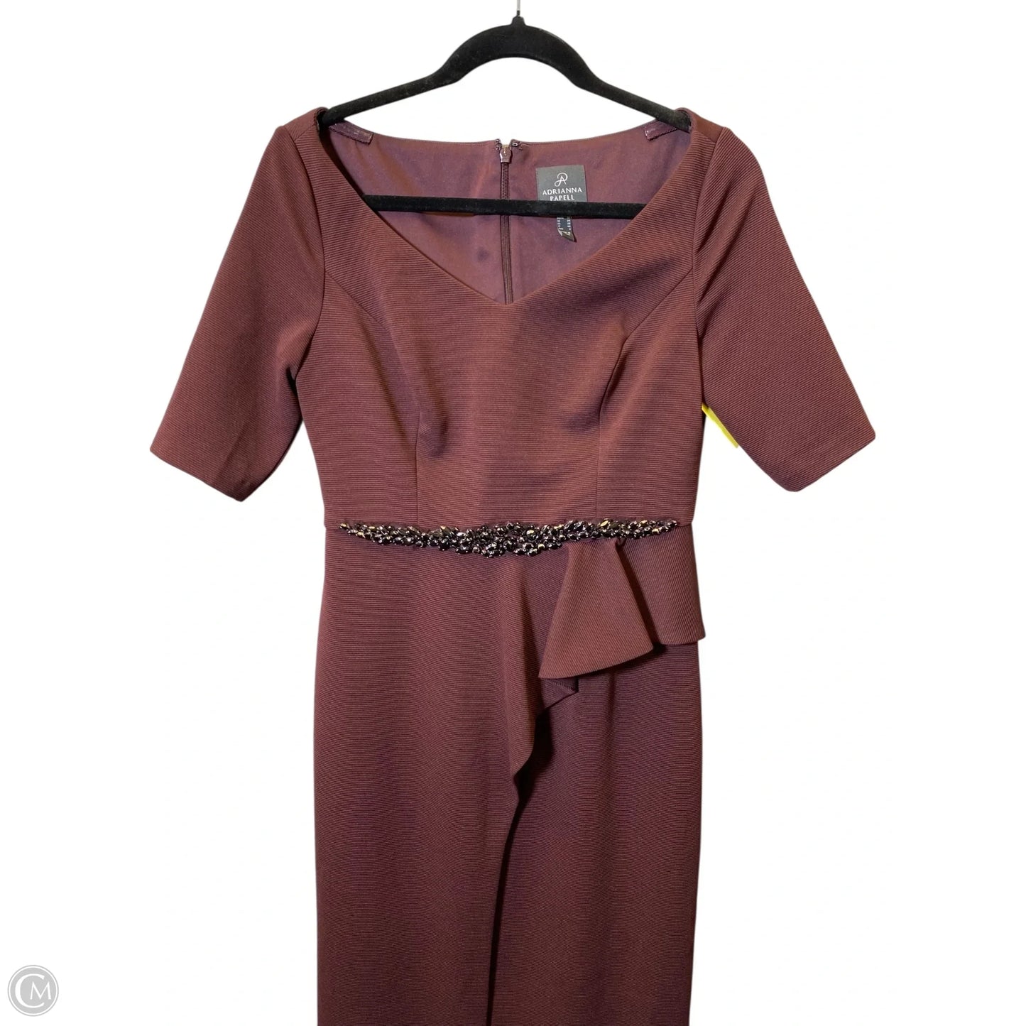 Dress Casual Maxi By Adrianna Papell In Maroon, Size: 4