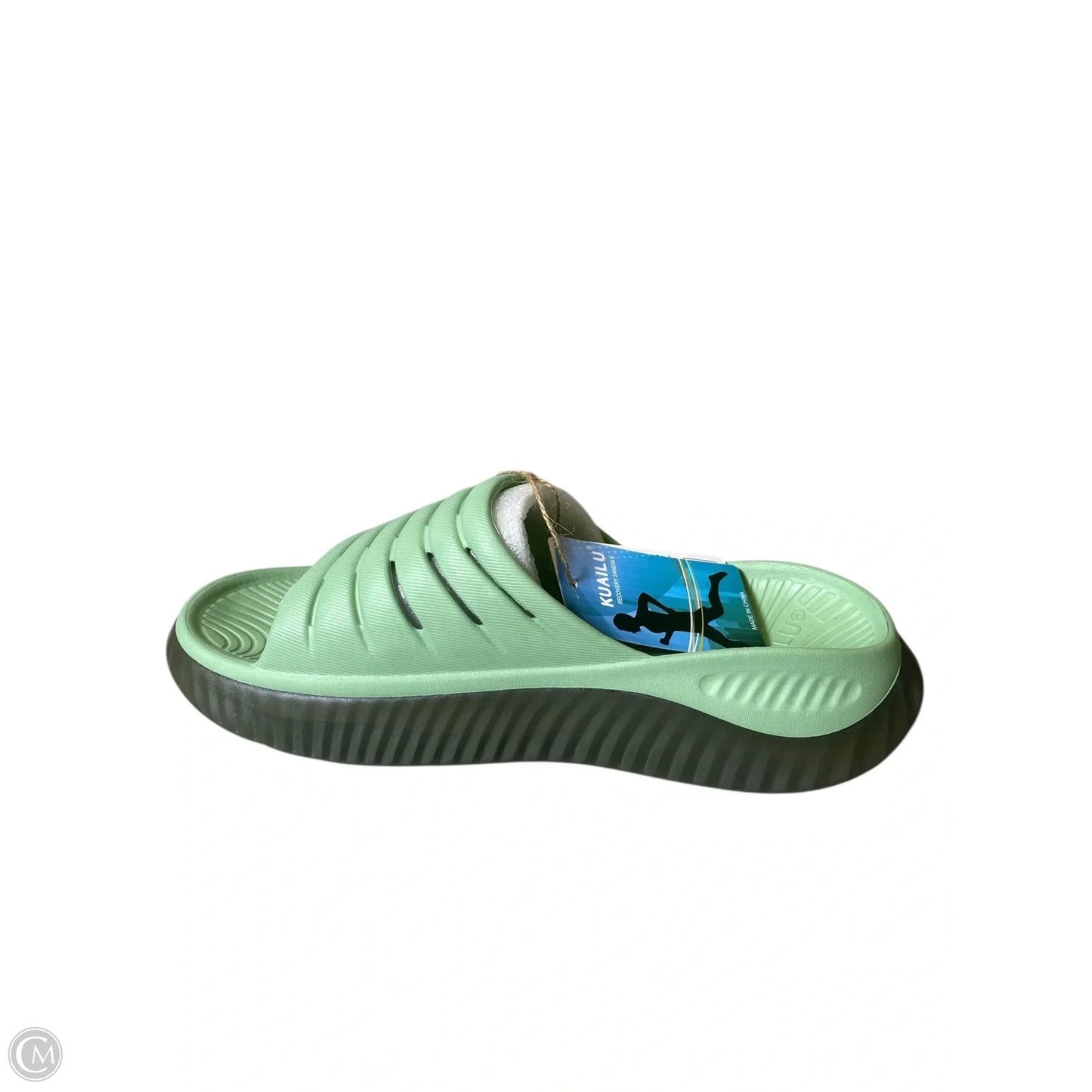 Sandals Flats By Clothes Mentor In Green, Size: 8