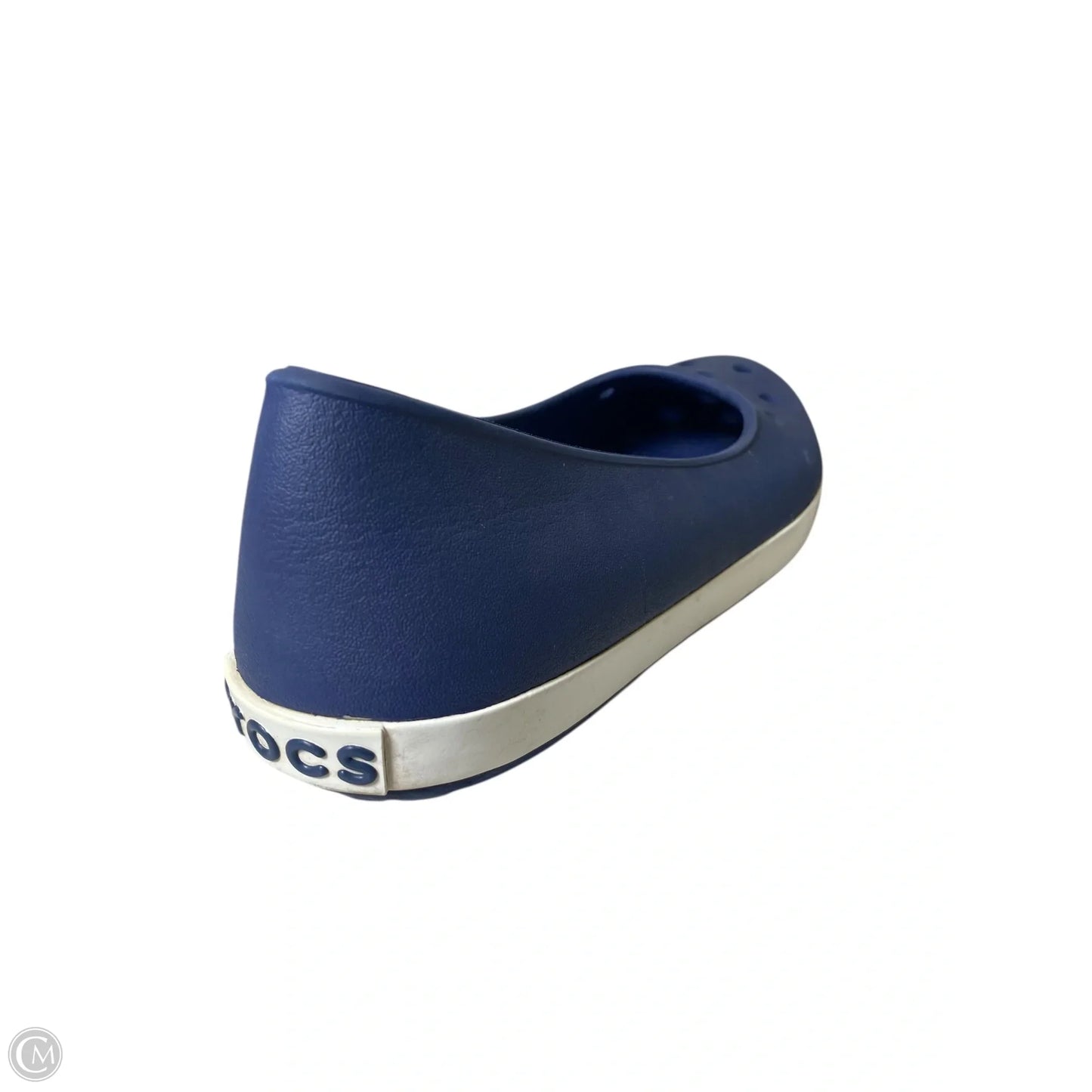 Shoes Flats By Crocs In Navy, Size: 9