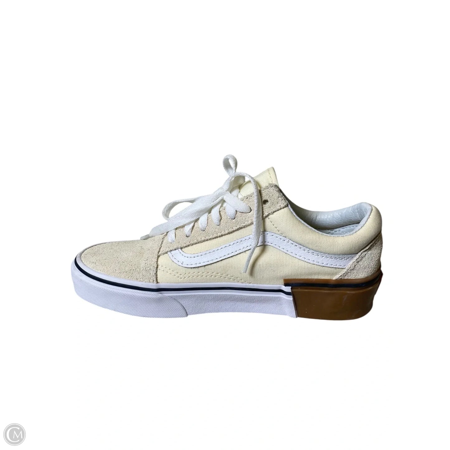 Shoes Sneakers By Vans In Cream, Size: 7