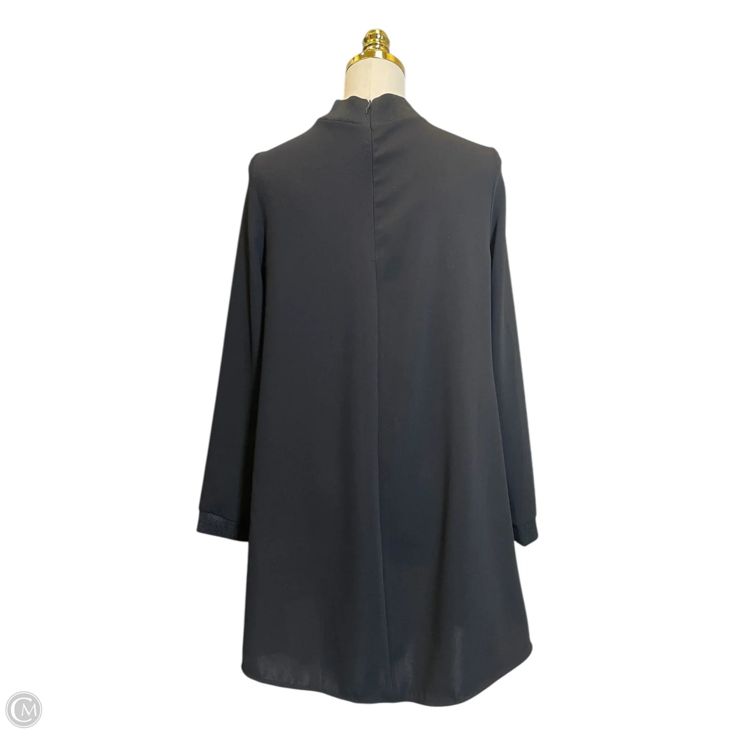 Dress Casual Midi By Zara In Black, Size: Xs