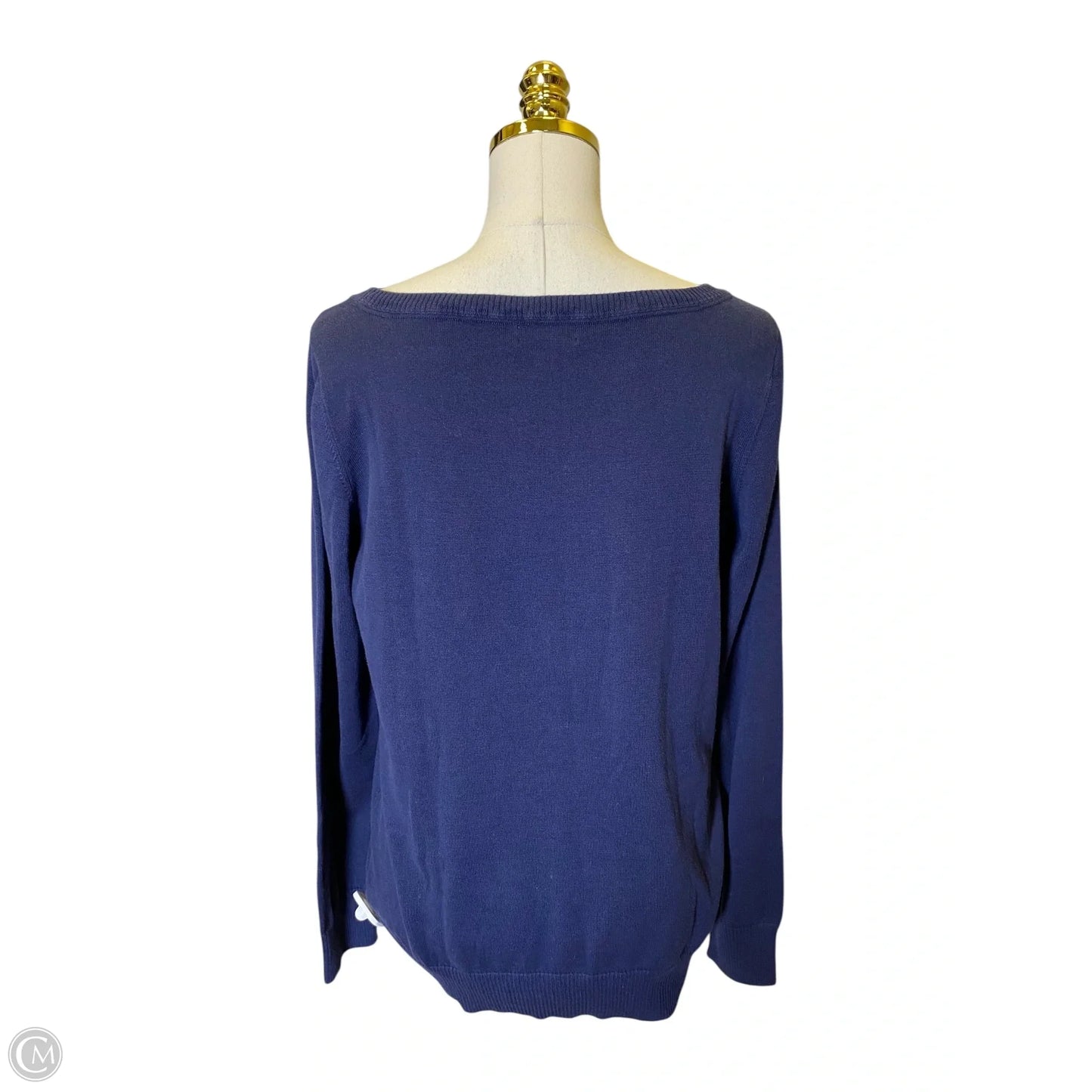 Sweater Designer By Lilly Pulitzer In Blue & Pink, Size: Xl