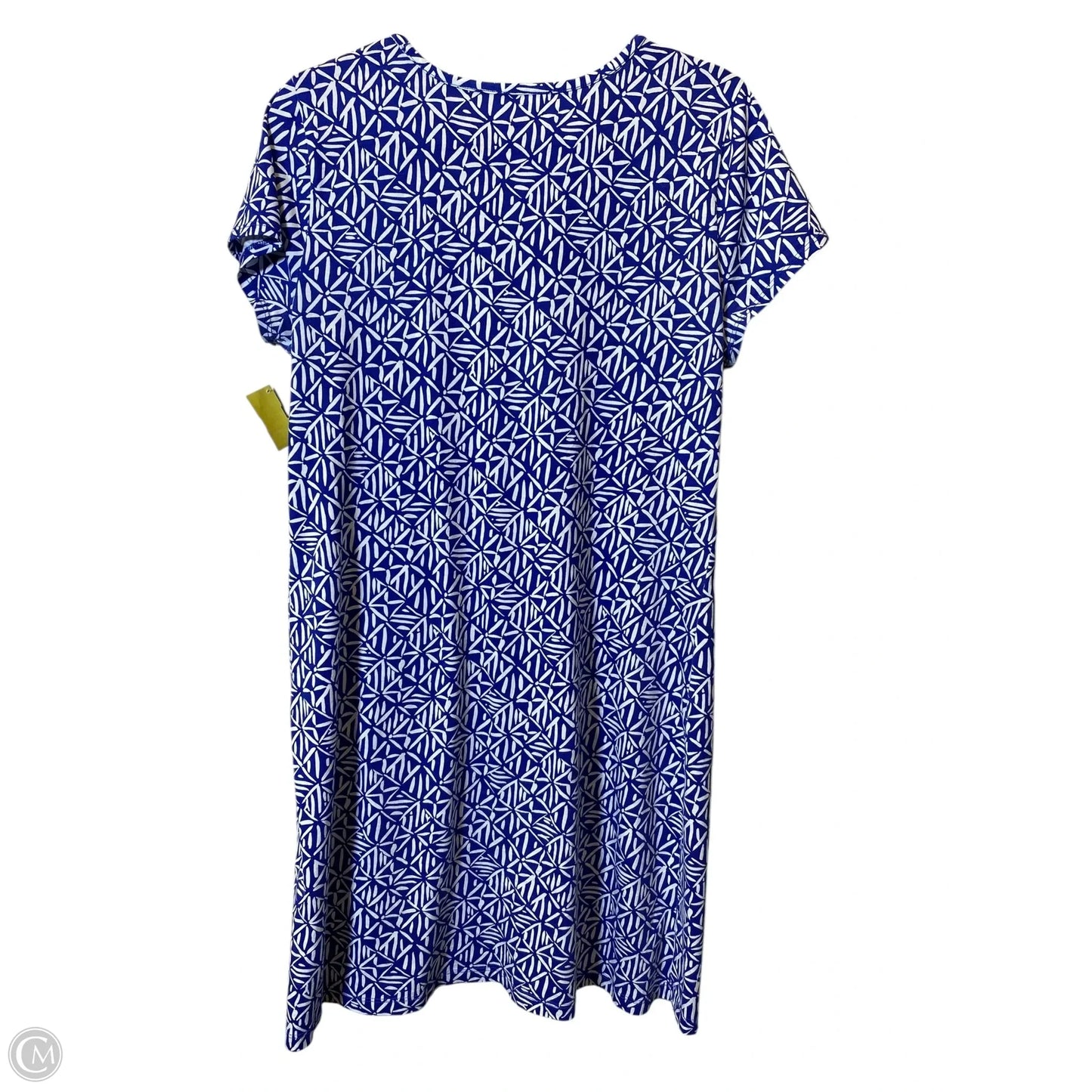Dress Designer By Lilly Pulitzer In Blue & White, Size: L