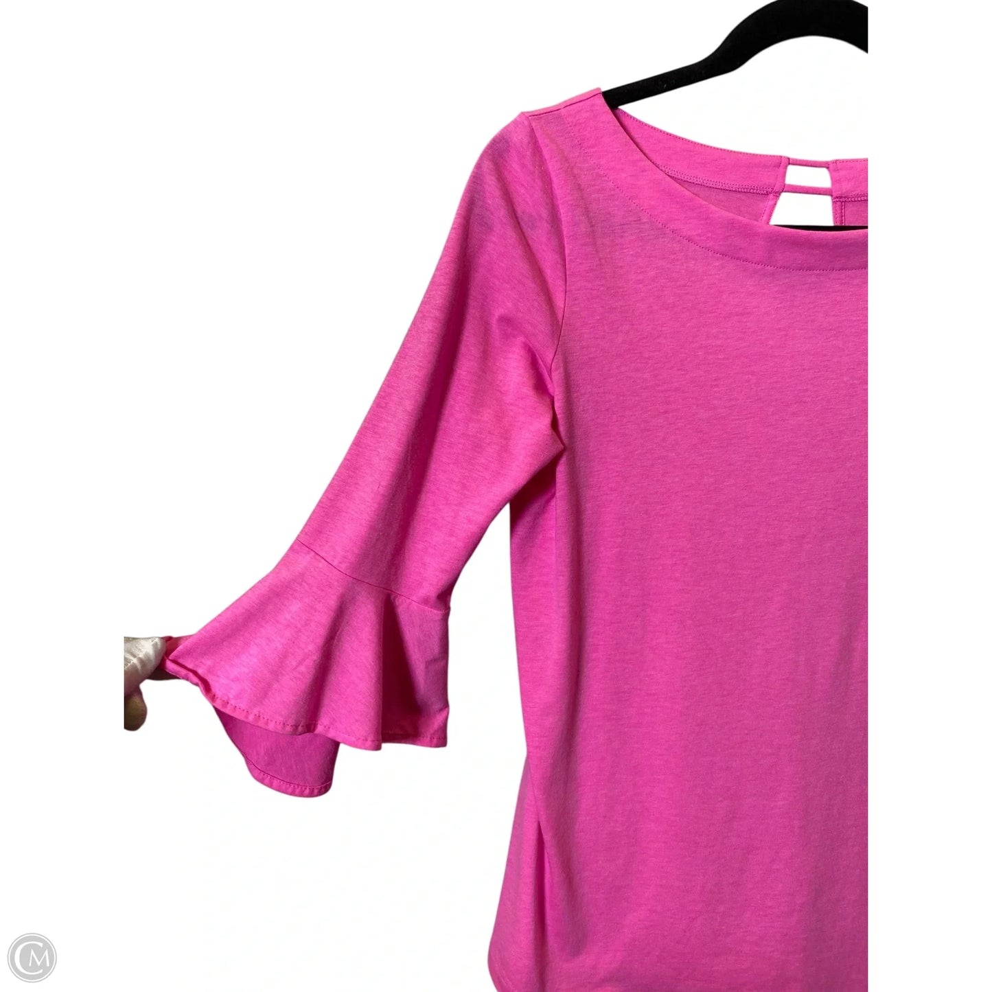 Top 3/4 Sleeve Designer By Lilly Pulitzer In Pink, Size: S