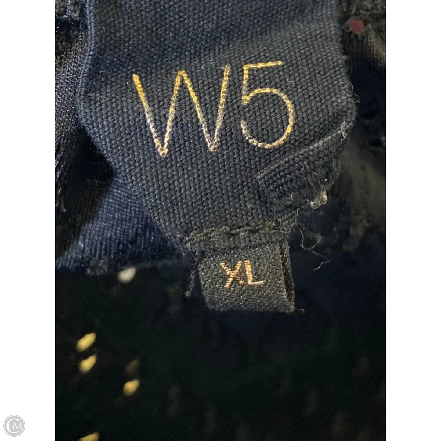 Top Short Sleeve By W5 In Black, Size: Xl