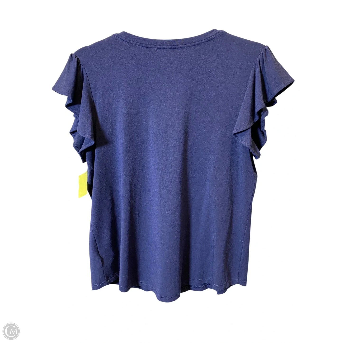 Top Short Sleeve Designer By Lilly Pulitzer In Navy, Size: M