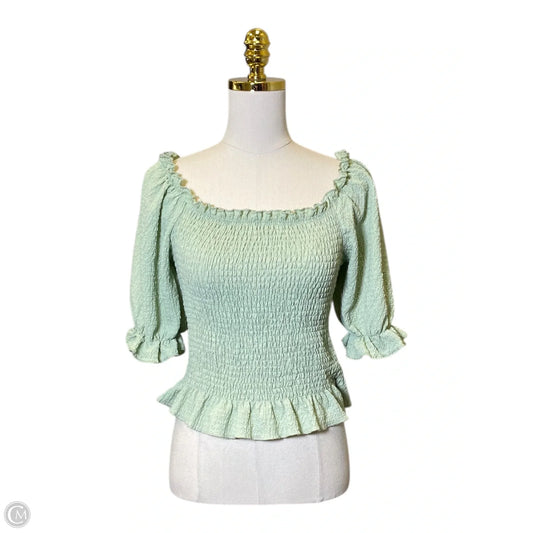Top Short Sleeve By Papaya In Green, Size: L