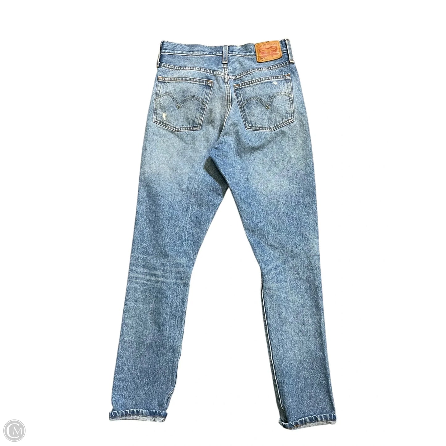 Jeans Skinny By Levis In Blue Denim, Size: 4