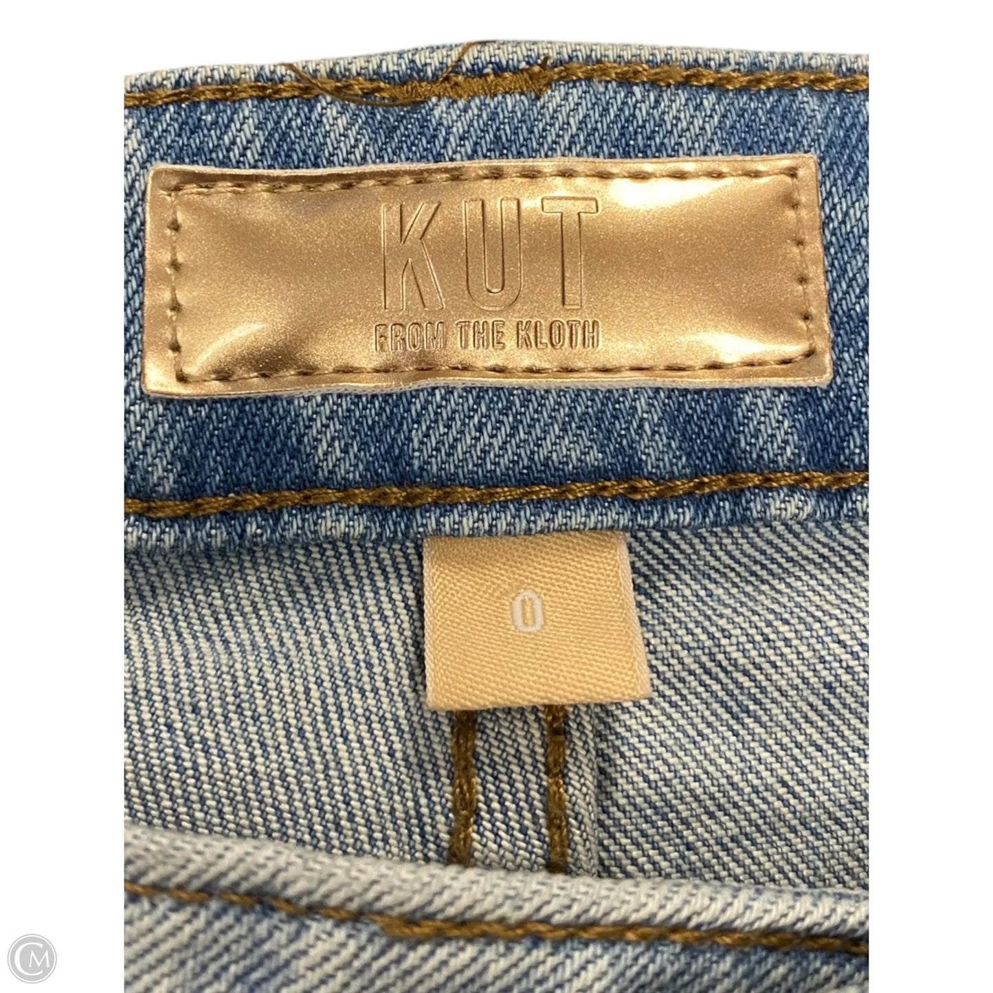 Jeans Wide Leg By Kut In Blue Denim, Size: 0