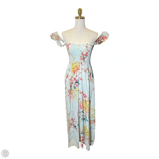 Dress Casual Maxi By Clothes Mentor In Floral Print, Size: Osfm