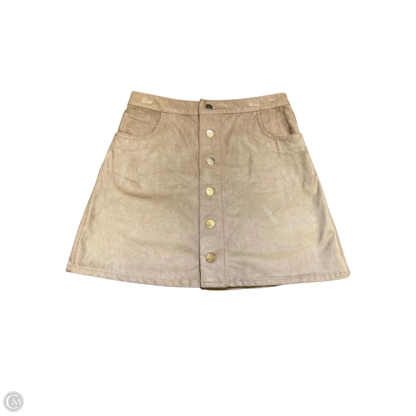 Skirt Midi By Express In Tan, Size: 2