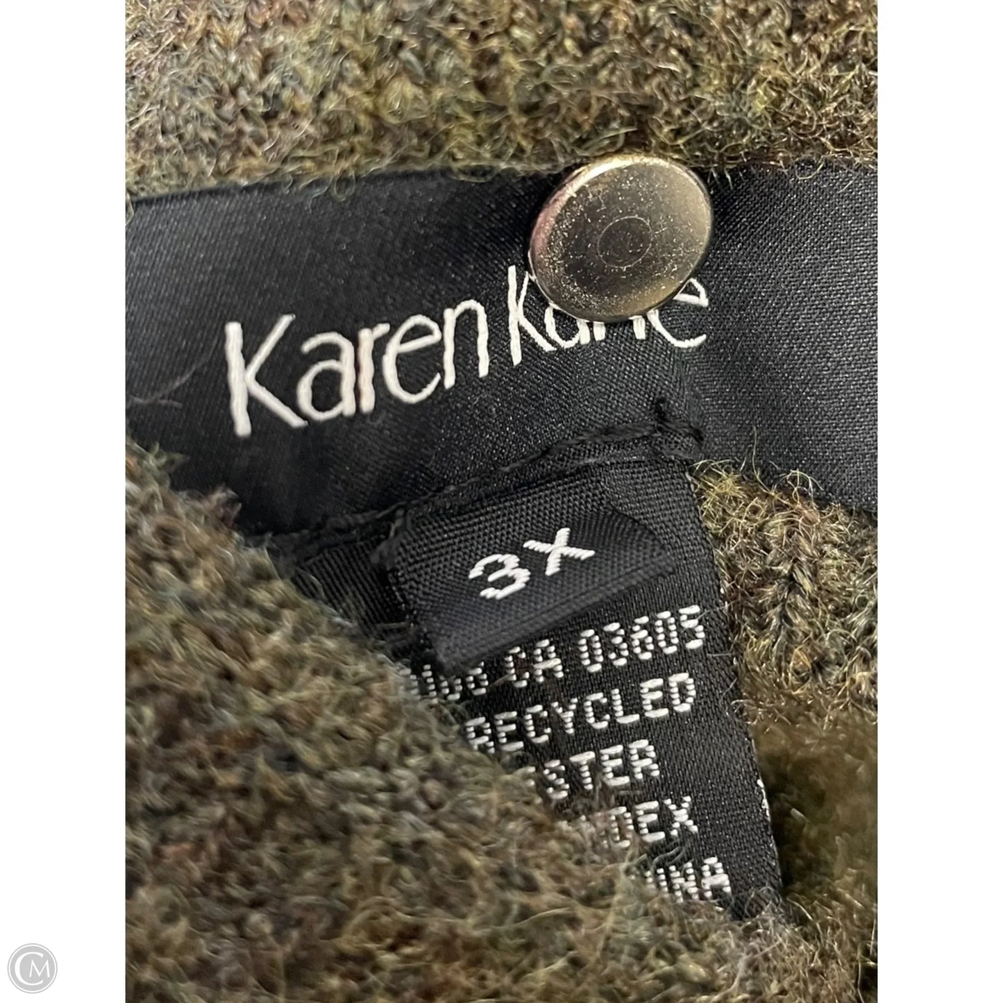 Sweater By Karen Kane In Green, Size: 3x