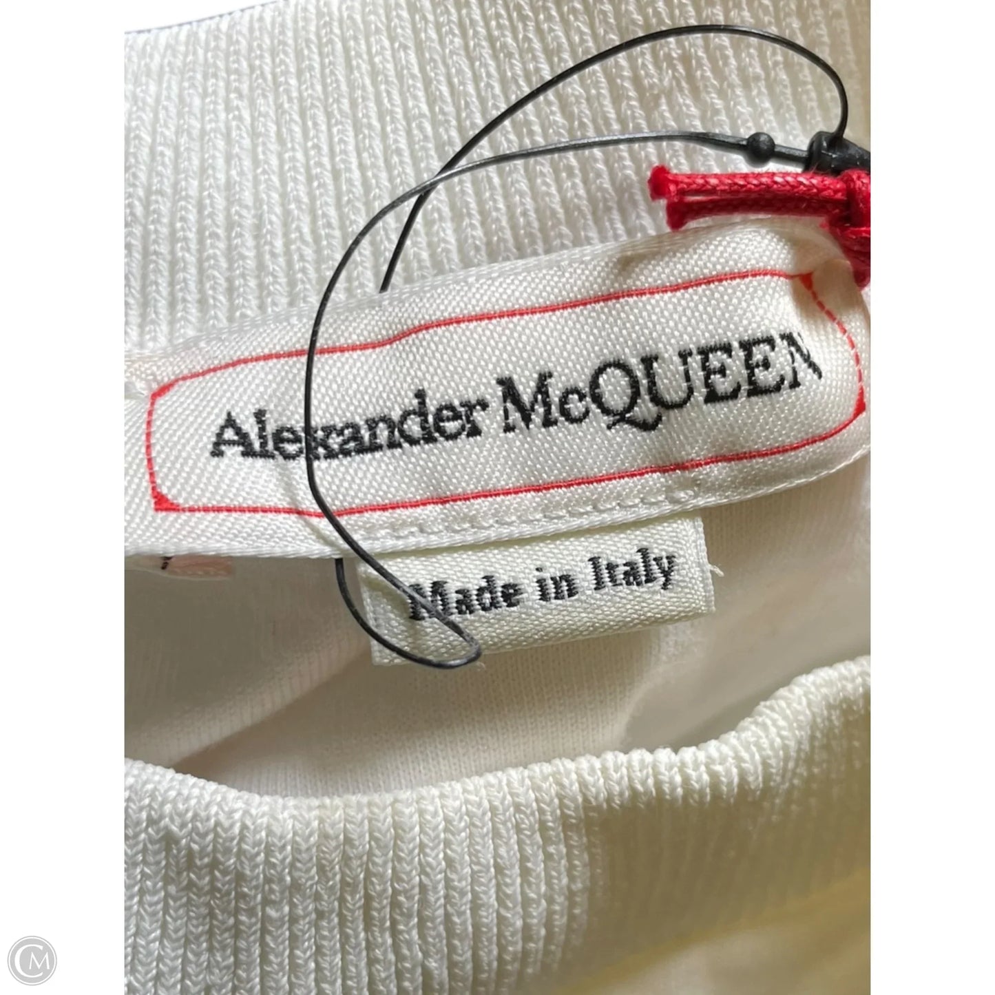 Dress Luxury Designer By Alexander Mcqueen In White, Size: L