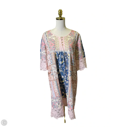 Dress Casual Midi By Charming Charlie In Floral Print, Size: L