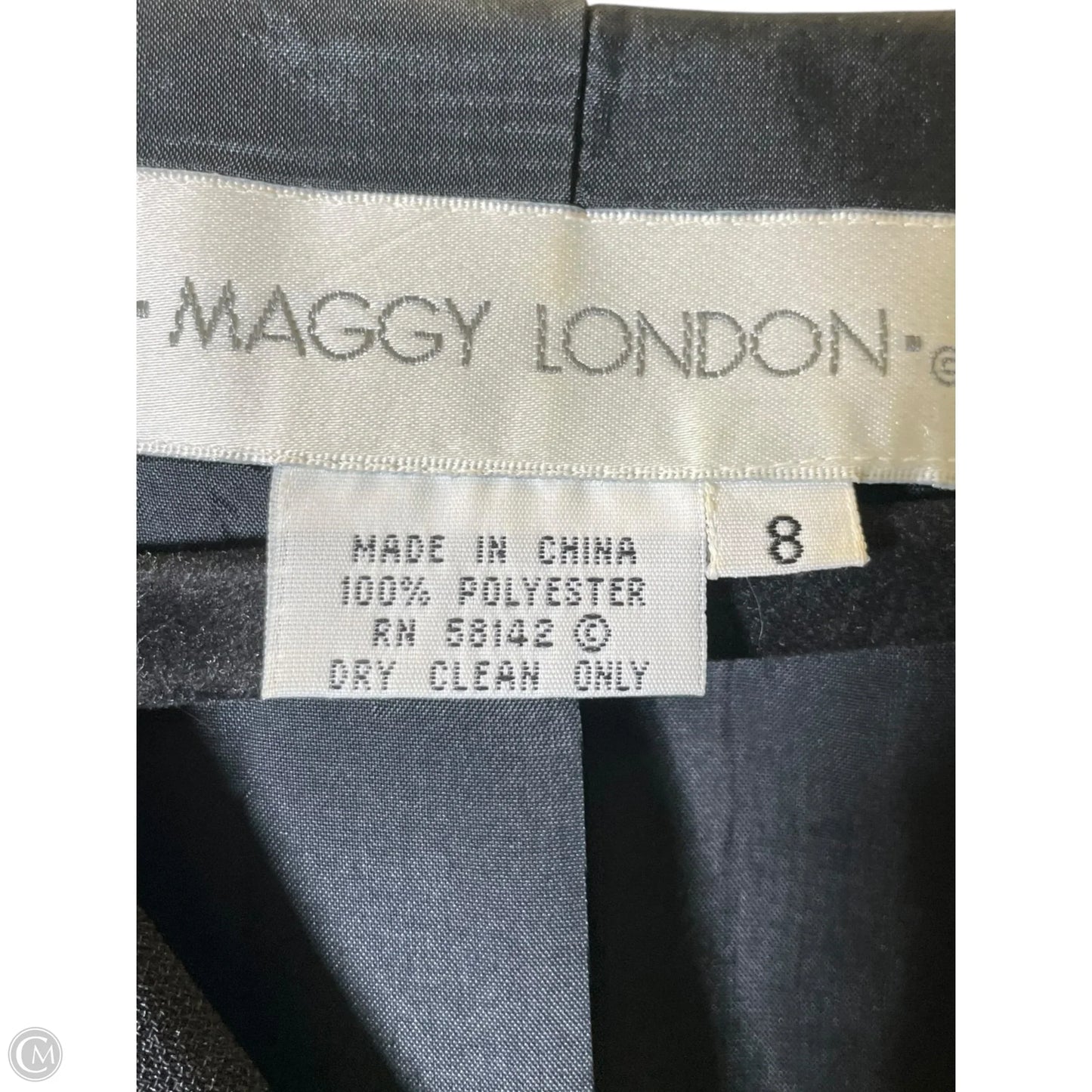 Dress Casual Maxi By Maggy London In Black, Size: 8