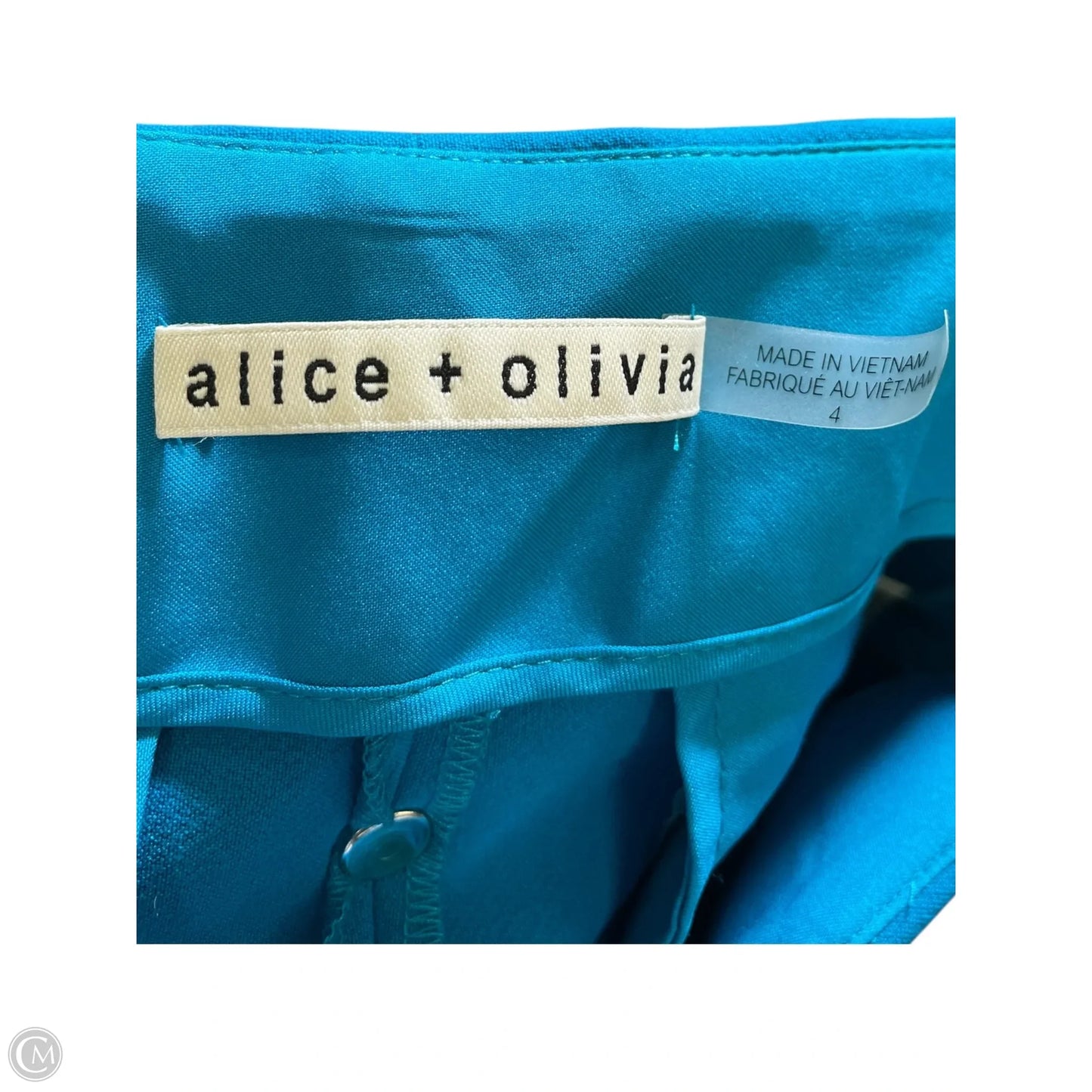 Pants Designer By Alice + Olivia In Blue, Size: 4