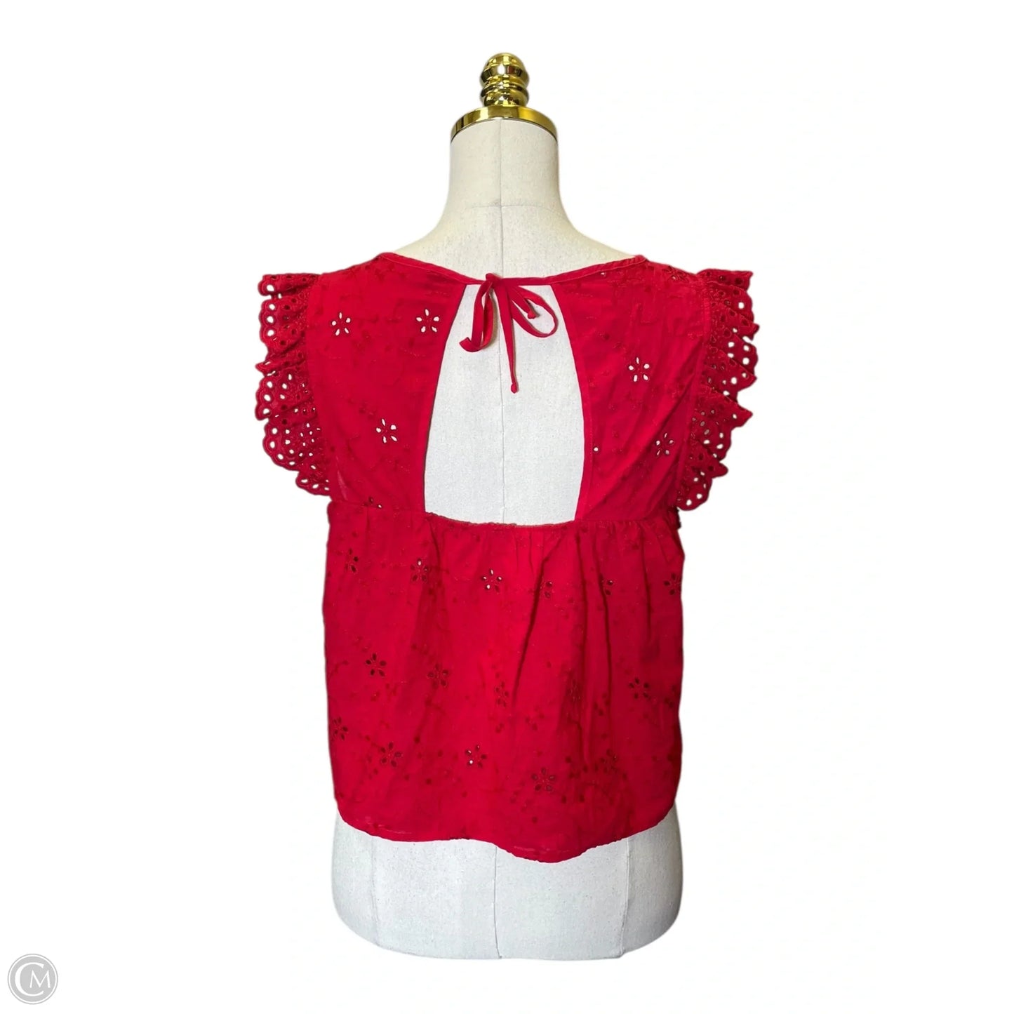 Top Short Sleeve By Zara In Red, Size: S