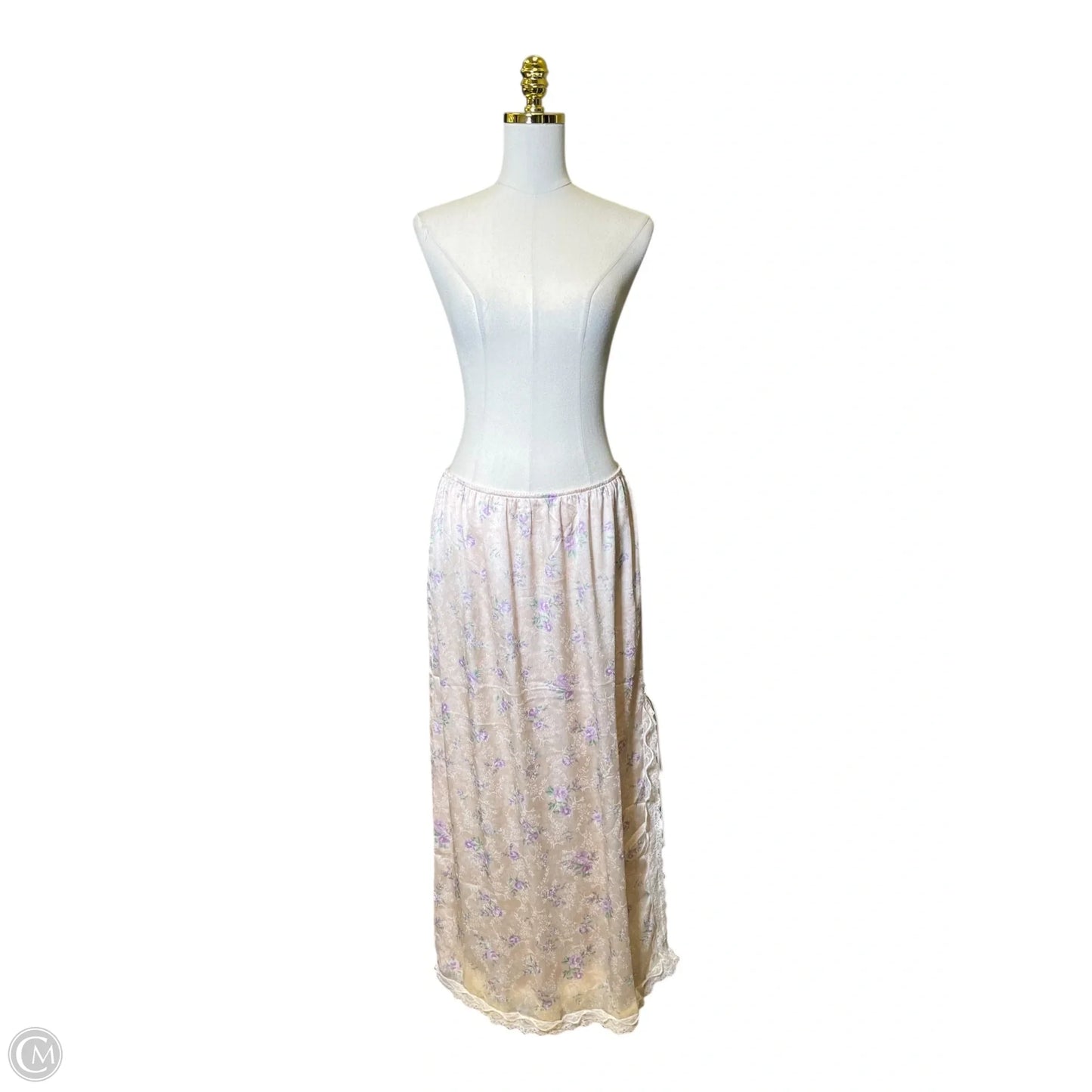 Skirt Maxi By Francesca's In Floral Print, Size: L