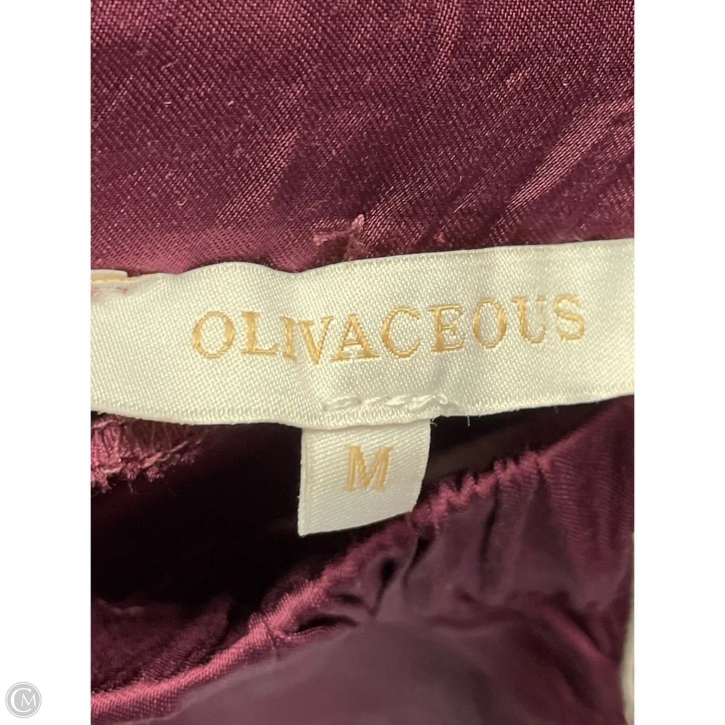 Pants Lounge By Olivaceous In Maroon, Size: M
