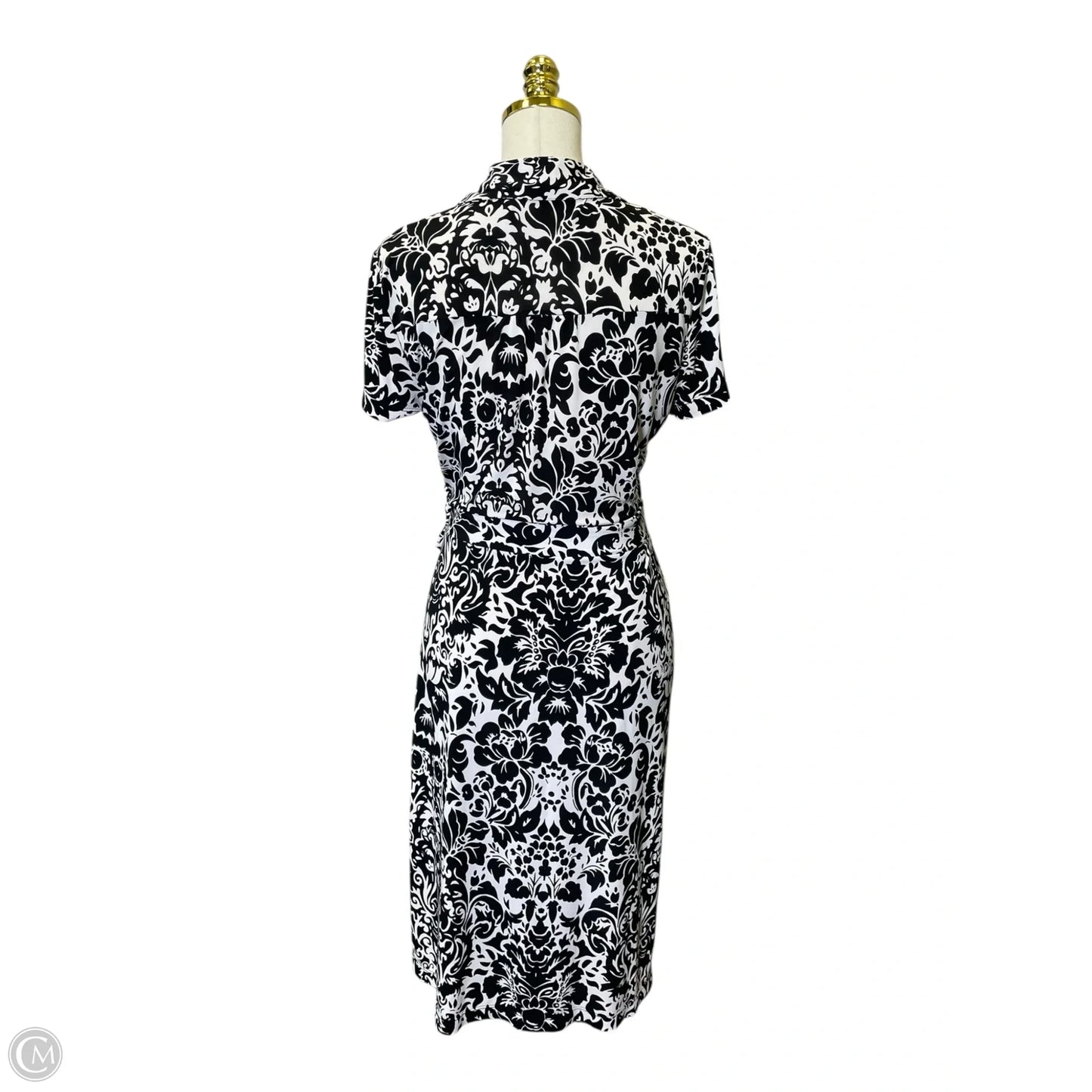 Dress Casual Midi By Worthington In Black & White, Size: S