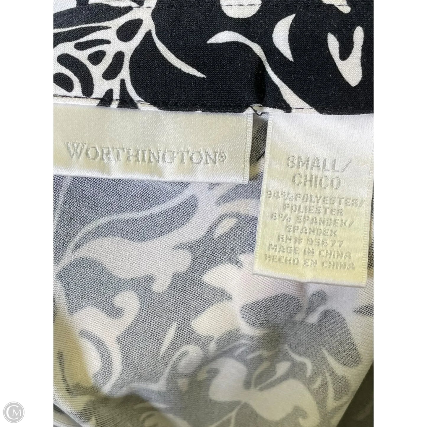 Dress Casual Midi By Worthington In Black & White, Size: S