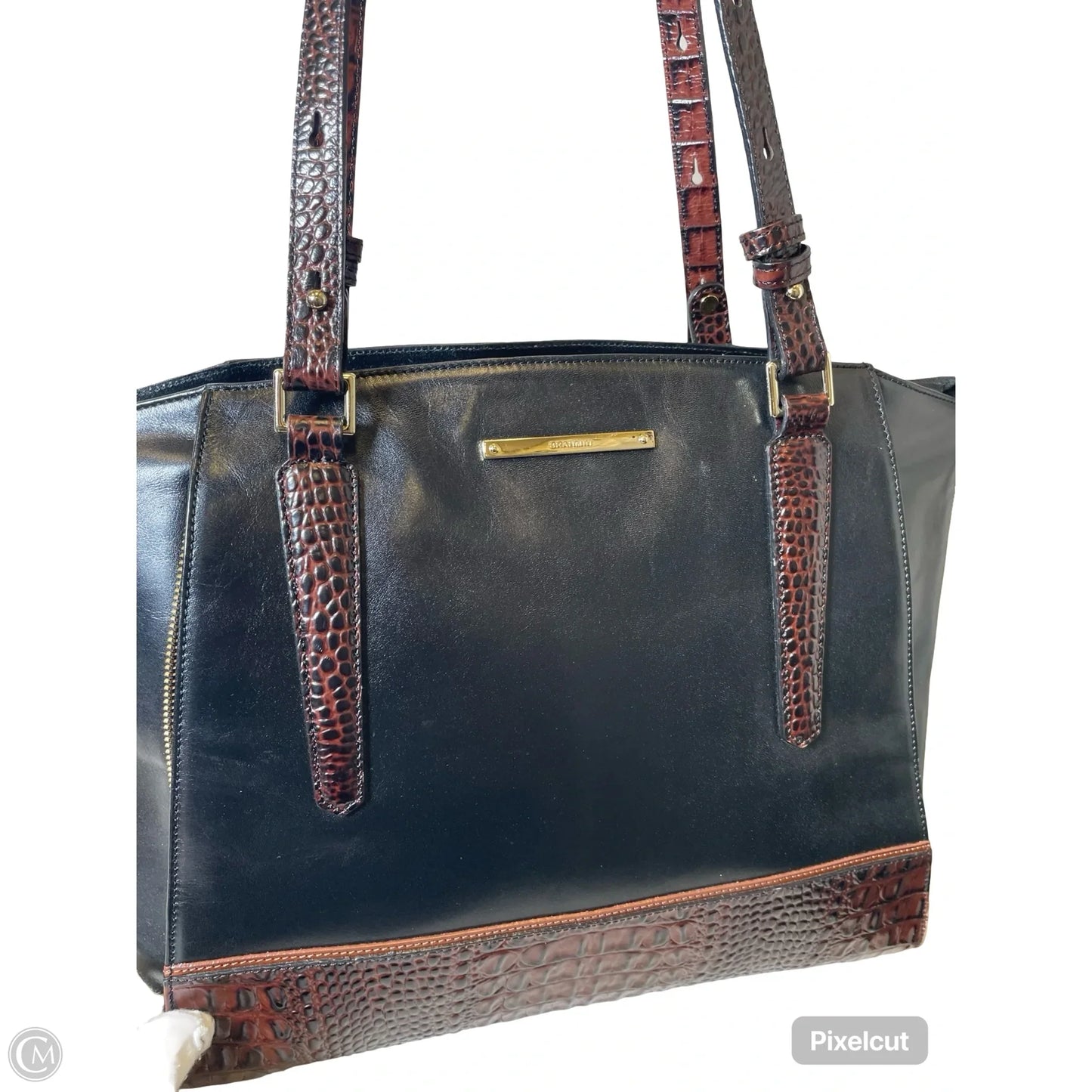 Handbag Designer By Brahmin, Size: Large