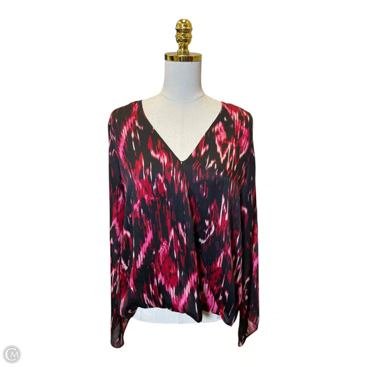 Top Long Sleeve By Vince Camuto In Multi-colored, Size: M