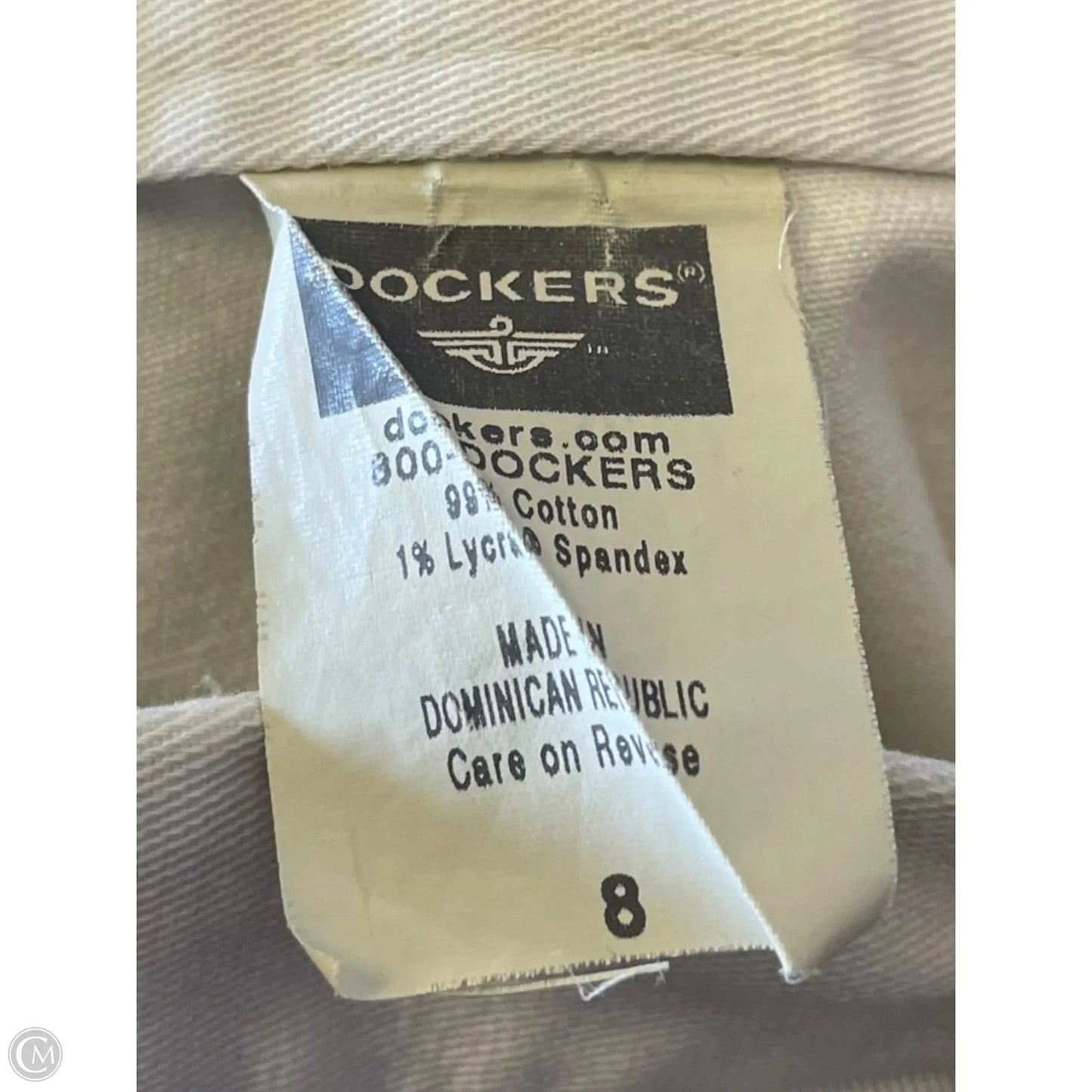 Shorts By Dockers In Cream, Size: 8
