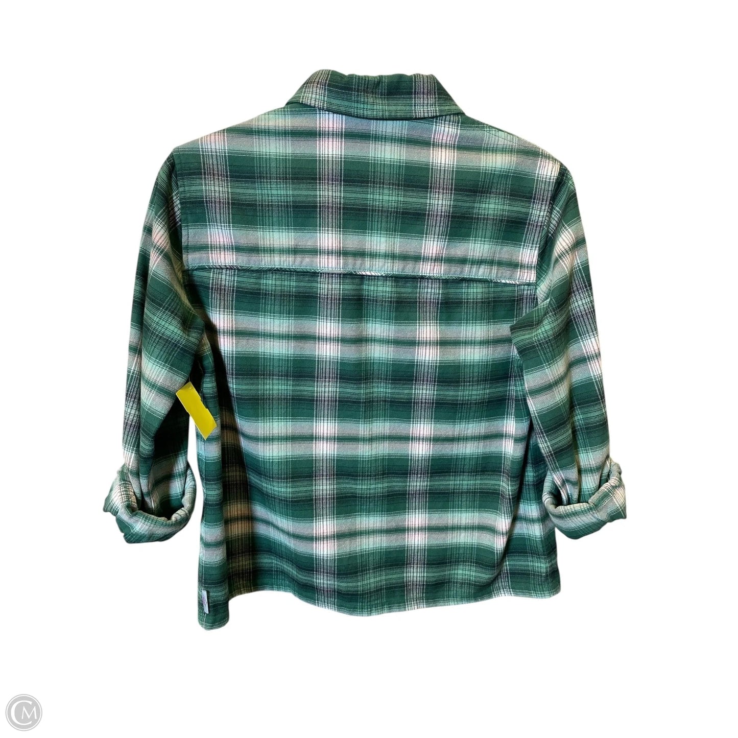 Blouse Long Sleeve By Clothes Mentor In Plaid Pattern, Size: Xs