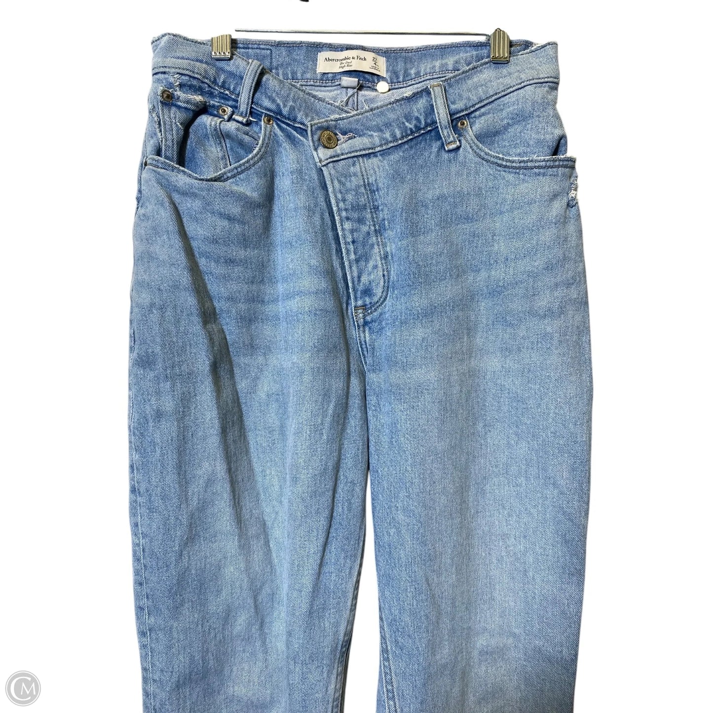 Jeans Straight By Abercrombie And Fitch In Blue Denim, Size: 4