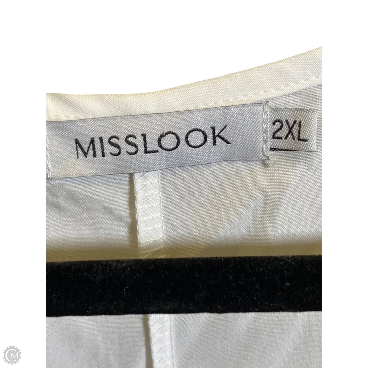 Dress Casual Midi By Misslook In Orange & White, Size: 2x