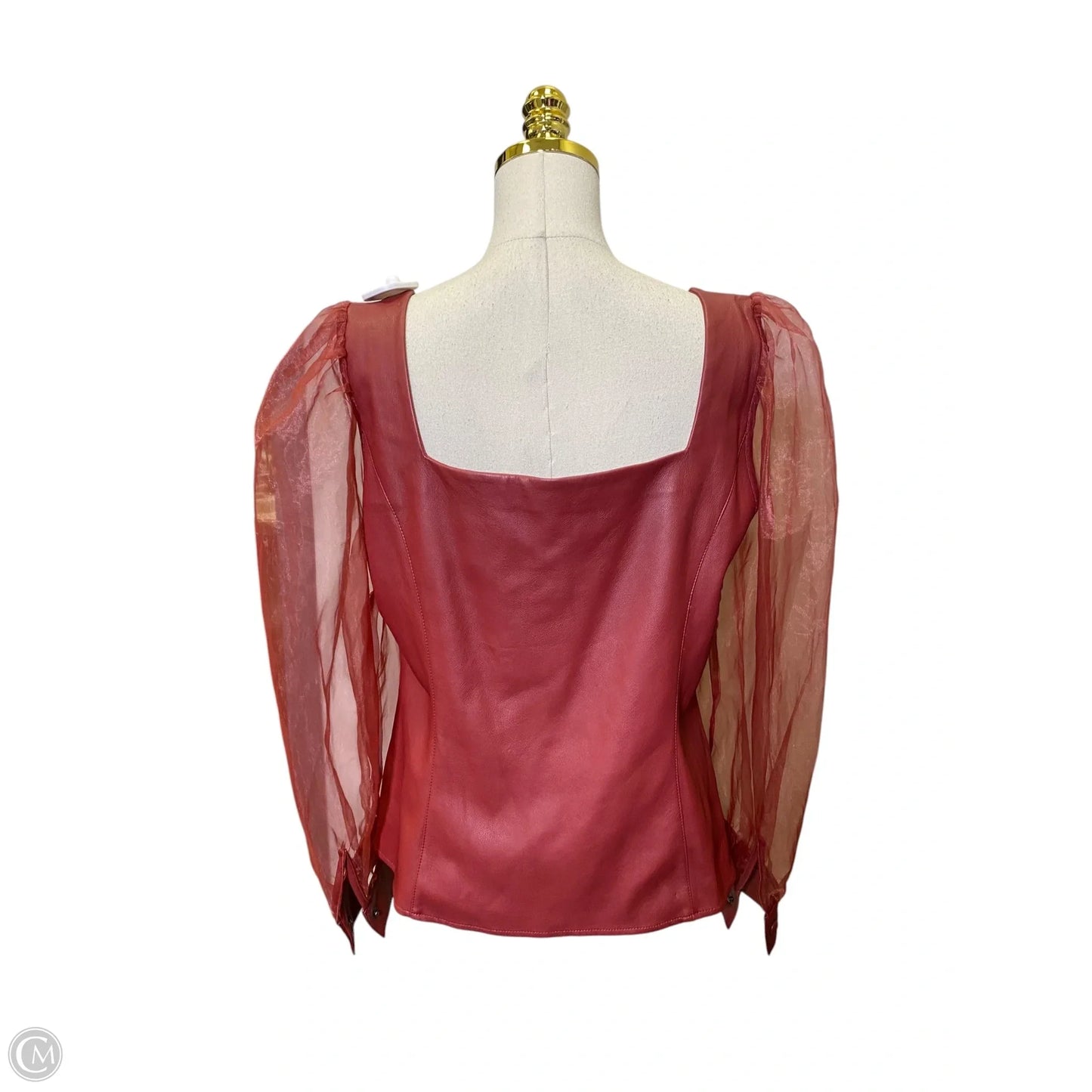 Top Long Sleeve By Marc New York In Maroon, Size: L