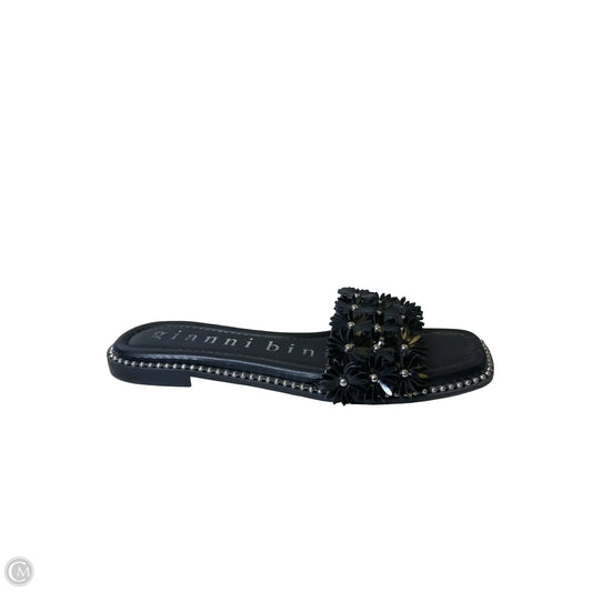 Sandals Flats By Gianni Bini In Black, Size: 8