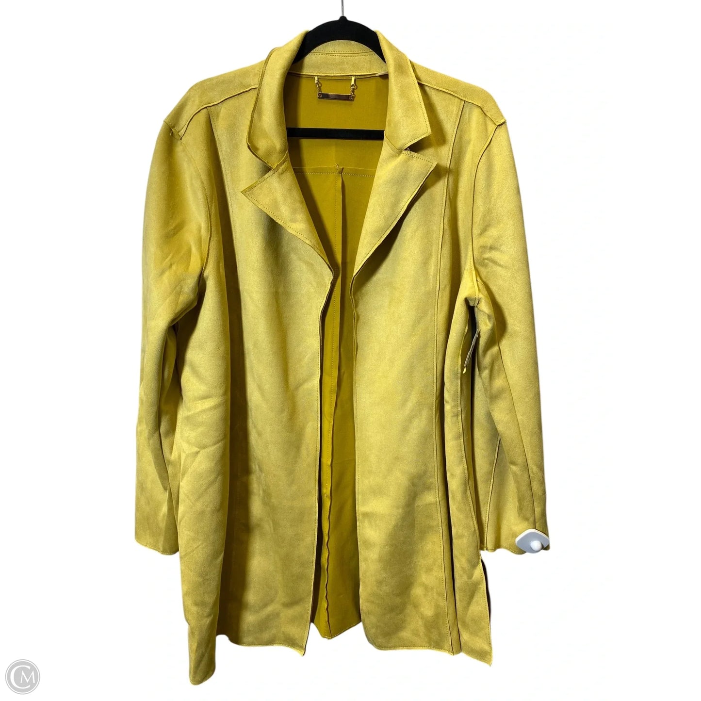 Jacket Moto By Tahari In Yellow, Size: Xl